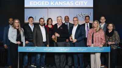 Edged leadership was joined by state, regional, and local officials to celebrate the grand opening of the data center in Kansas City, Missouri.