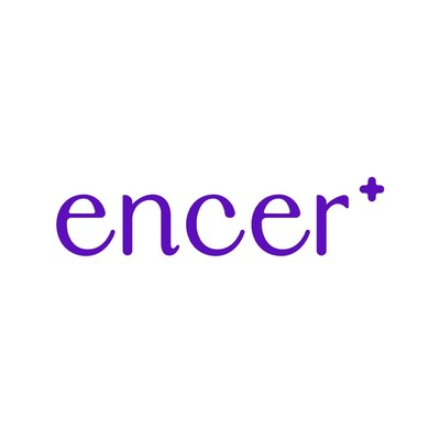 ENCER logo in purple text