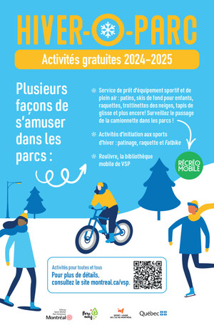 Amusez-vous cet hiver dans les parcs de VSP : Plusieurs activités gratuites pour tous!