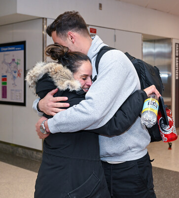 -Boston, MA, December 8, 2024-

Miles for Military a Boston based 501(c)(3) nonprofit organization brought Corporal Nico Serret home for the holidays. Corporal Serret was greeted by family members at Boston’s Logan Airport.

© 2024 Photo by Cindy M. Loo