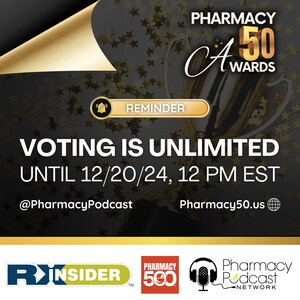 Voting for the 50 Most Influential Leaders in Pharmacy Ends December 20th