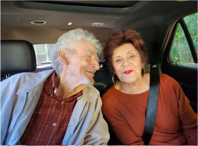 Margarete Morgenstein with her husband, Gunter Morgenstein. Gunter worked as a hair stylist right up until he became ill, and was a beloved member of his community. He died surrounded by his loved ones.