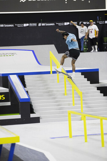 Monster Energy’s Nyjah Huston Claims World Championship Title in Street Skateboarding at the SLS Super Crown Competition in Brazil