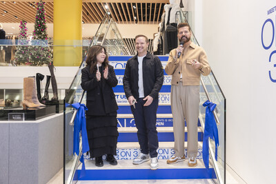 Holt Renfrew ON 3 Ribbon Cutting: Xia Vanisouvong, AGM, Holt Renfrew Bloor Street, Sebastian Picardo, President, and CEO, Holt Renfrew, and Ralph Roach, DVP, and GM, Holt Renfrew Bloor Street (CNW Group/Holt, Renfrew & Co., Limited)