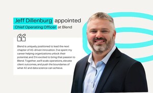 Blend Welcomes Consulting Industry Veteran Jeff Dillenburg as Chief Operating Officer