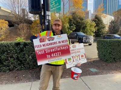 Members of the RAM Pavement team at the Street Turkeys Food Drive