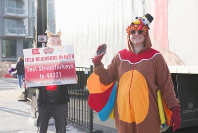 Members of the RAM Pavement team at the Street Turkeys Food Drive