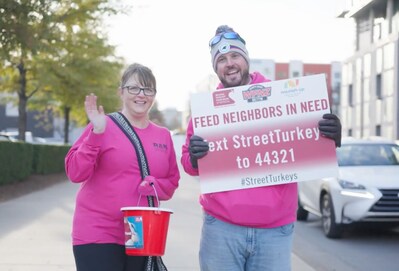 Members of the RAM Pavement team at the Street Turkeys Food Drive