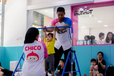 Child enjoying a TuniTuni class in Kuala Lumpur, Malaysia