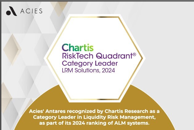 Acies' Antares recognized as a Category Leader in Liquidity Risk Management by Chartis Research