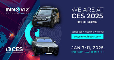 VW ID. Buzz and BMW i7 at Innoviz CES booth #4216