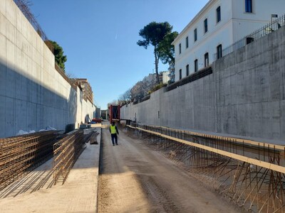 PENETRON ADMIX was the answer: The Andria Nord tunnel project engineers needed a concrete mix that would ensure impermeable and durable concrete tunnel walls.