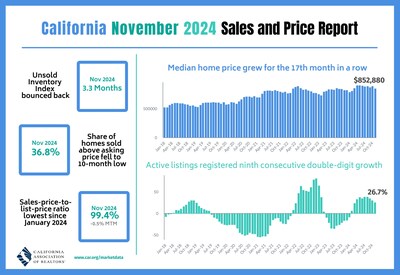 November 2024 Sales and Price Infographic