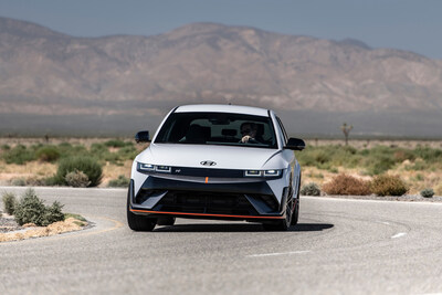 Hyundai IONIQ 5 N is photographed in California City, Calif., on Sep. 13, 2023.