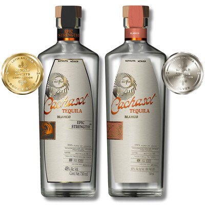 Cachasol Tequila Epic Strength 48% Double Gold & Cachasol Tequila Blanco 40% Silver