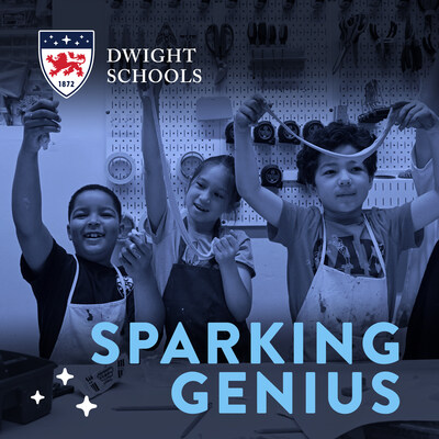 Show art for Dwight School's podcast, Sparking Genius