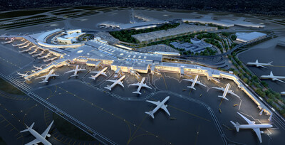 Rendering of the future JFK Terminal 6 apron.