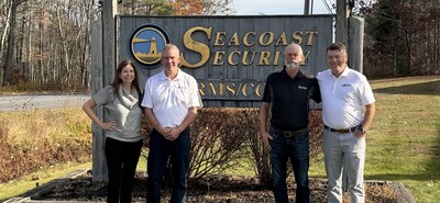 Pye-Barker Regional Director Dana Good, Seacoast Owners Stephen Haynes and Scott Haynes, and Pye-Barker Director of Operations Ben Briggs celebrate the partnership.