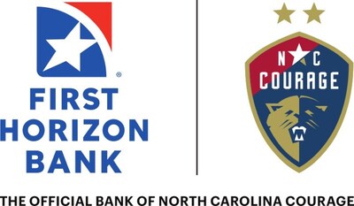 First Horizon Bank and NC Courage Logos