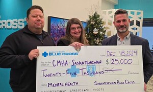 Saskatchewan Blue Cross supports CMHA Regina with $25,000 donation for mental wellness initiatives