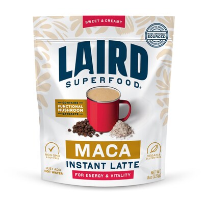 Laird Superfood launched Maca Instant Latte. Maca is an adaptogen known to support enhanced sexual function and provide a boost of vitality and energy to support a full, active life. The new beverage combines coffee, coconut creamer, functional mushrooms and maca, a Peruvian root from the Andes mountains.