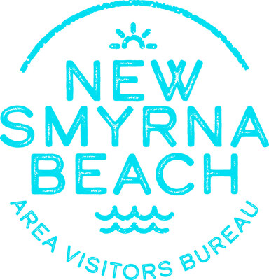 New Smyrna Beach Visitors Bureau logo: A vibrant design featuring a stylized sun rising over gentle waves, with 'New Smyrna Beach' written in elegant, flowing script beneath. (PRNewsfoto/New Smyrna Beach)
