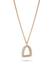 Stirr It Up Pendant by Karina Brez with White Topaz and Diamonds, in 18K Rose Gold