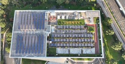 Roof Filled with Solar Panels in Boway