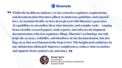 Quote from Kenny Speer, Vice President, Bioinformatics and Software Engineering at Guardant Health