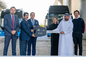 As part of Abu Dhabi's Green Bus Programme: Hyundai UAE delivers Hydrogen Buses to "Abu Dhabi Mobility"