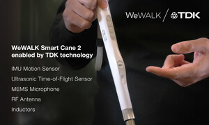 TDK technologies empower accessibility innovation with WeWALK's AI-powered smart cane