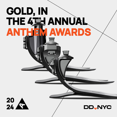 DD.NYC's WillowWood Rebrand wins Gold in the 4th Annual Anthem Awards.