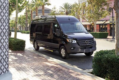 2025 Mercedes-Benz Sprinter Van parked on a road