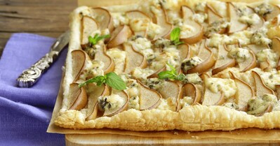 Cheese and Pear Savoury Tart