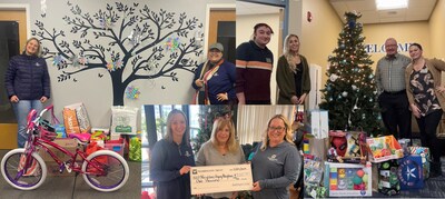 Washington Trust and its employees recently supported 40 Rhode Island-based community organizations during the holiday season through a combination of grant funding, toys, gifts, gift cards, and more. Donations benefited local families via organizations such as Adoption RI (left), the City of Warwick's 