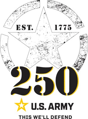 U.S. Army 250th Birthday logo.