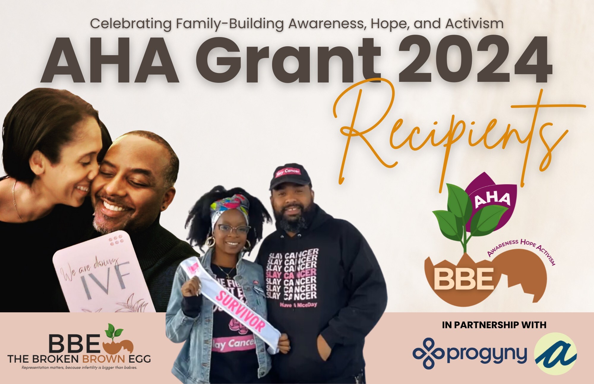 The Broken Brown Egg Awards 2024 Awareness Hope Activism (AHA) Grant Recipients