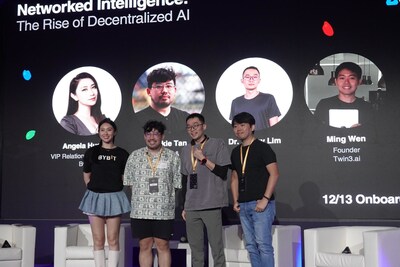 Bybit’s Angela Huang at the Networked Intelligence: The Rise of Decentralized AI panel at Taipei Blockchain Week 2024.