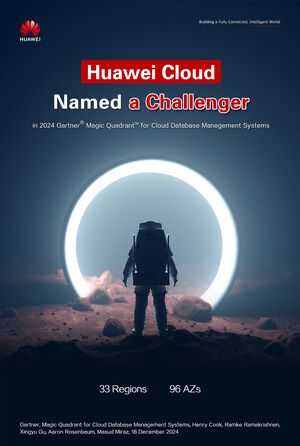 Huawei Cloud Named a Challenger in Gartner® Magic Quadrant™ for Cloud DBMSs