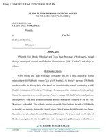 Defamation complaint against Elena Cardone