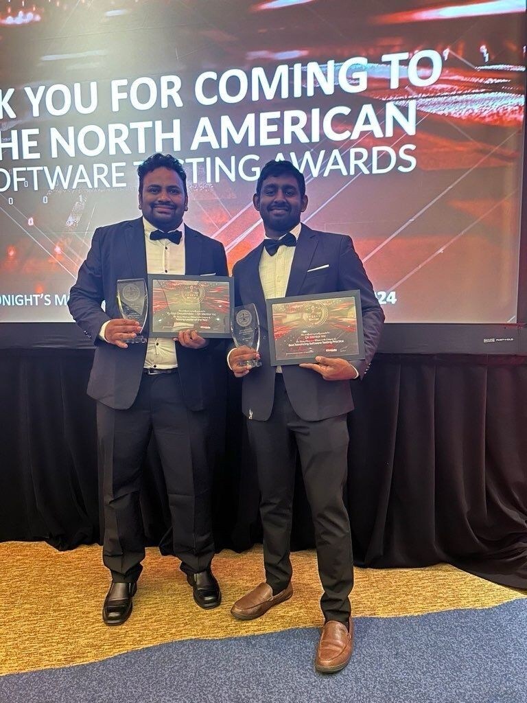 QA Mentor Won 2 Prestigious Testing Awards at North American Software Testing Awards 2024