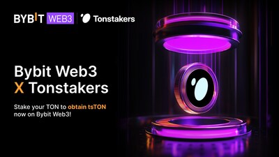 Bybit Web3 Wallet Integrates Tonstakers: The First of Its TON Staking Offerings to Expand DeFi Opportunities (PRNewsfoto/Bybit)