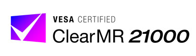 VESA Certified ClearMR 21000 logo. Source: VESA.