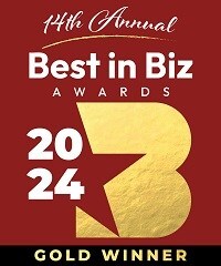 Best in Biz Awards 2024 gold winner badge