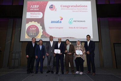 (From Left to Right): Robert Tai, Malaysian Industry-Government Group for High Technology (MIGHT), YBhg. Datuk Dr. Mohd Yusoff Sulaiman, Malaysia Rail Industry Corporation (MARIC), Suresh Sankaran Srinivasan, Axiata Group, Abid Adam, Axiata Group, Ir Zohairen Muhamad Sori, PETRONAS, YBhg. Datin Habsah Nordin, PETRONAS and Irza Suprapto, AIBP at the 47th AIBP Conference & Exhibition in Malaysia