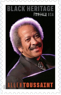 USPS Honors Music Icon, Allen Toussaint with 48th Black Heritage stamp.