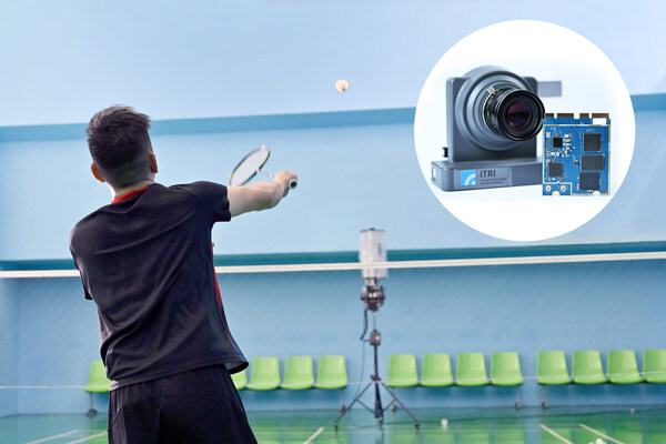 ITRI's AI Badminton Trainer can capture player movements for analysis and provide personalized training programs instantly