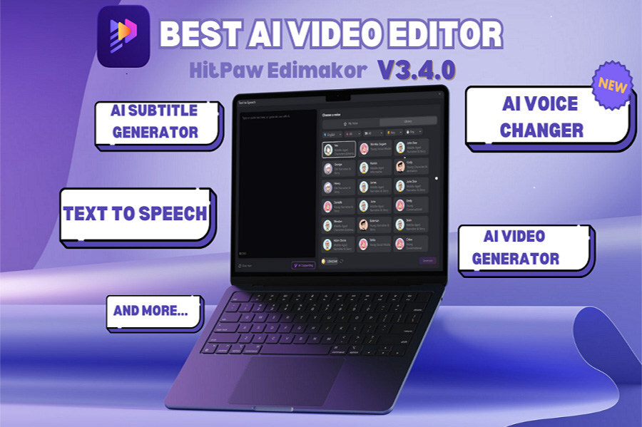 Big Updates! HitPaw Edimakor V3.4.0 Released with AI Voice Changer and Updated AI Features