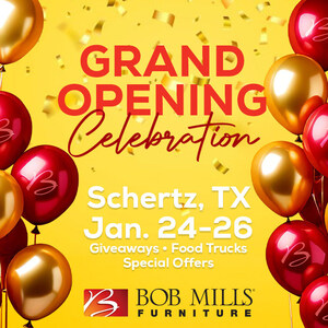 Bob Mills Furniture Announces Grand Opening Celebration for 11th Store in Schertz, Texas