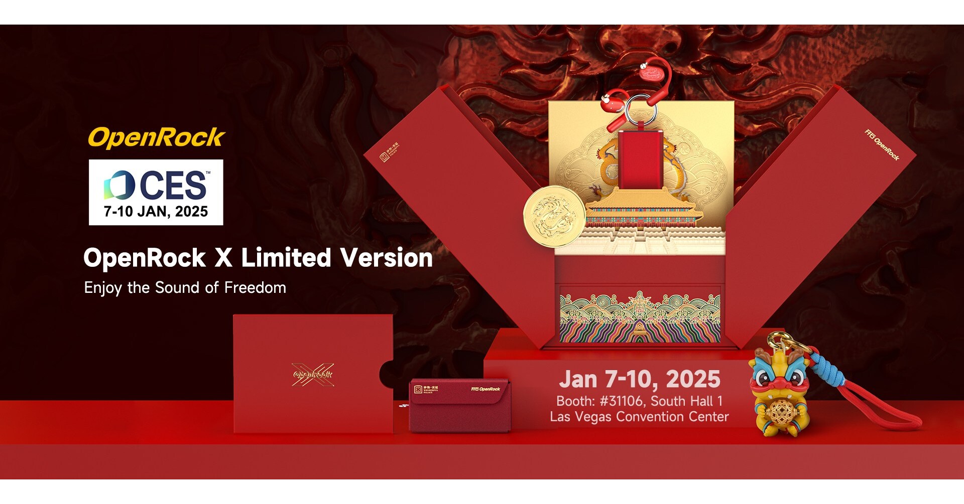 Ushering 2025 in a New High: OneOdio Studio Max 1 Breakthrough and OpenRock X Forbidden City Edition at CES 2025 Ushering 2025 in a New High: OneOdio Studio Max 1 Breakthrough and OpenRock X Forbidden City Edition at CES 2025